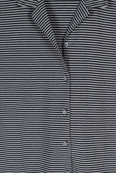 Cocoa Stripe Cuban Polo Shirt